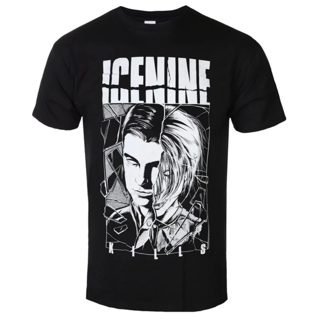 2026 Ice Nine Kills  Cross Swords Pattern Printed T-shirt  Punk Metallic Style Band T-shirt  Suitable for Both Men and Women