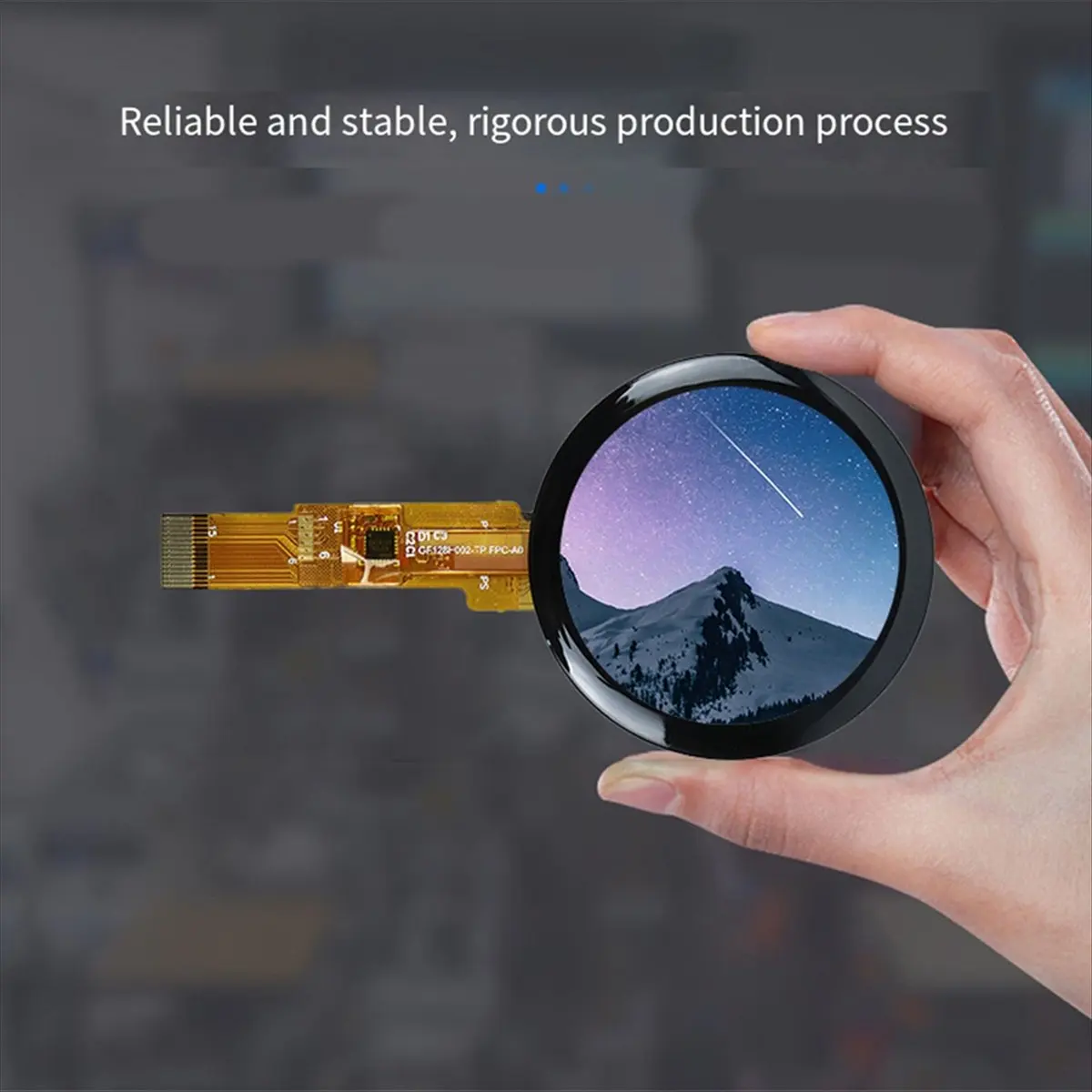 L77A 1.28 Inch Round IPS Capacitive Touch Screen 4W SPI Interface 15Pin GC9A01 Driver CST816T CTP 240x240