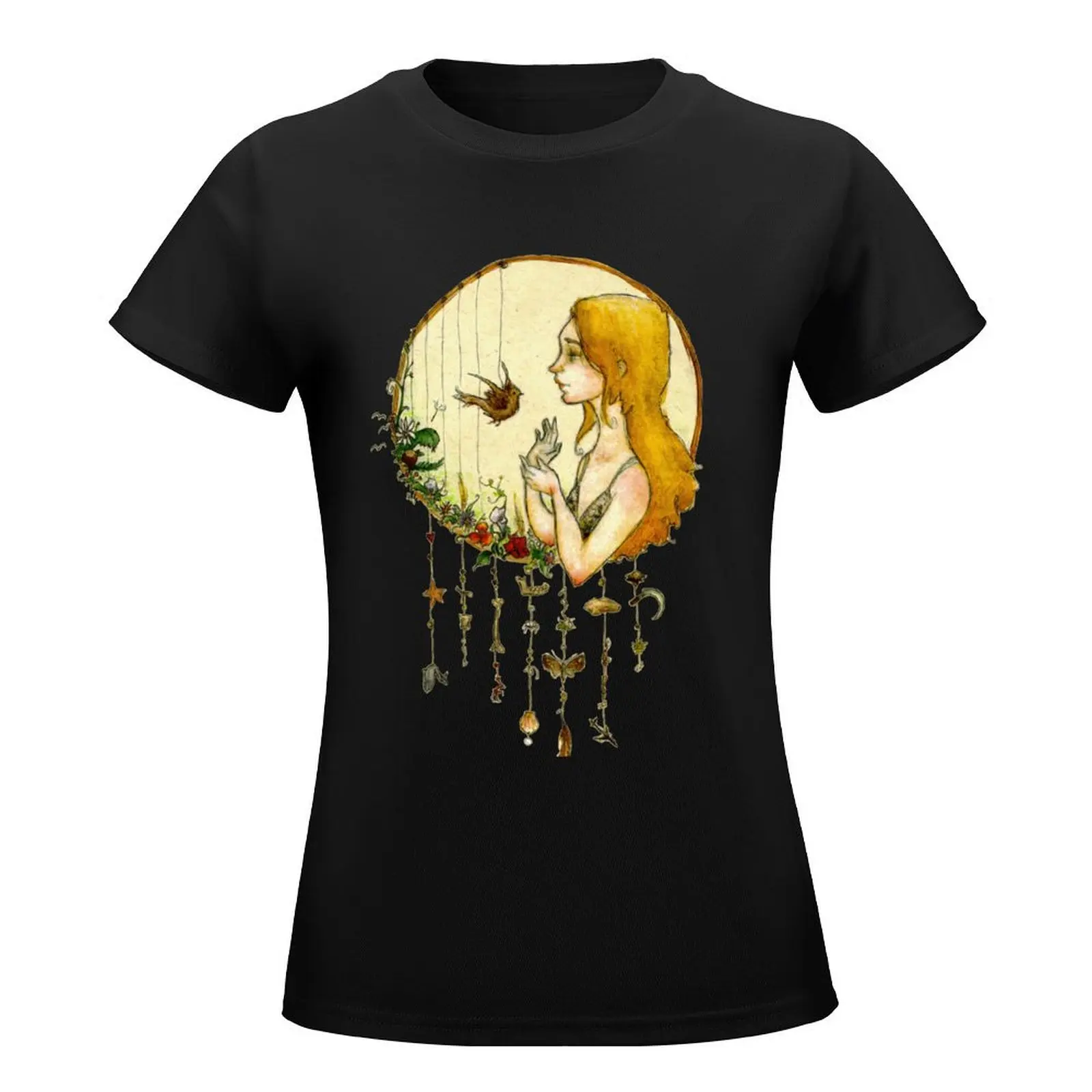 Joanna Newsom - Ys Dreamcatcher T-Shirt hippie clothes animal print shirt for girls cute tops korean fashion T-shirt Women