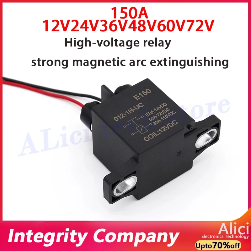 

150A 12V 24V 36V 48V 60V 72V Automotive Relay E150 New power vehicle 150AMP high-voltage DC High Power Start Relay
