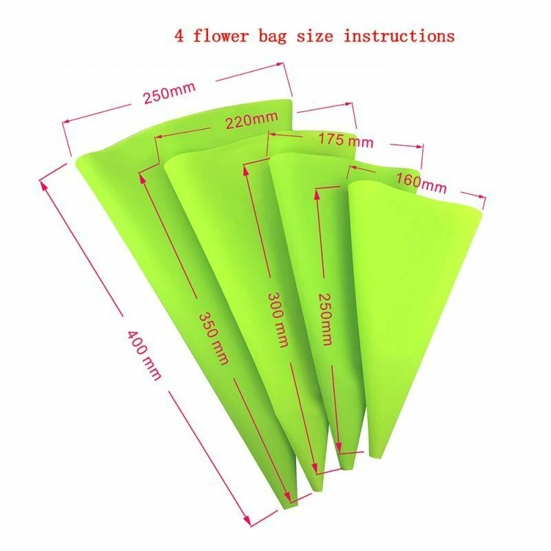 8Pcs Silicone DIY Icing Piping Cream Pastry Bags Cake Decorating Tools Reusable Pastry Bag 10/12/14/16