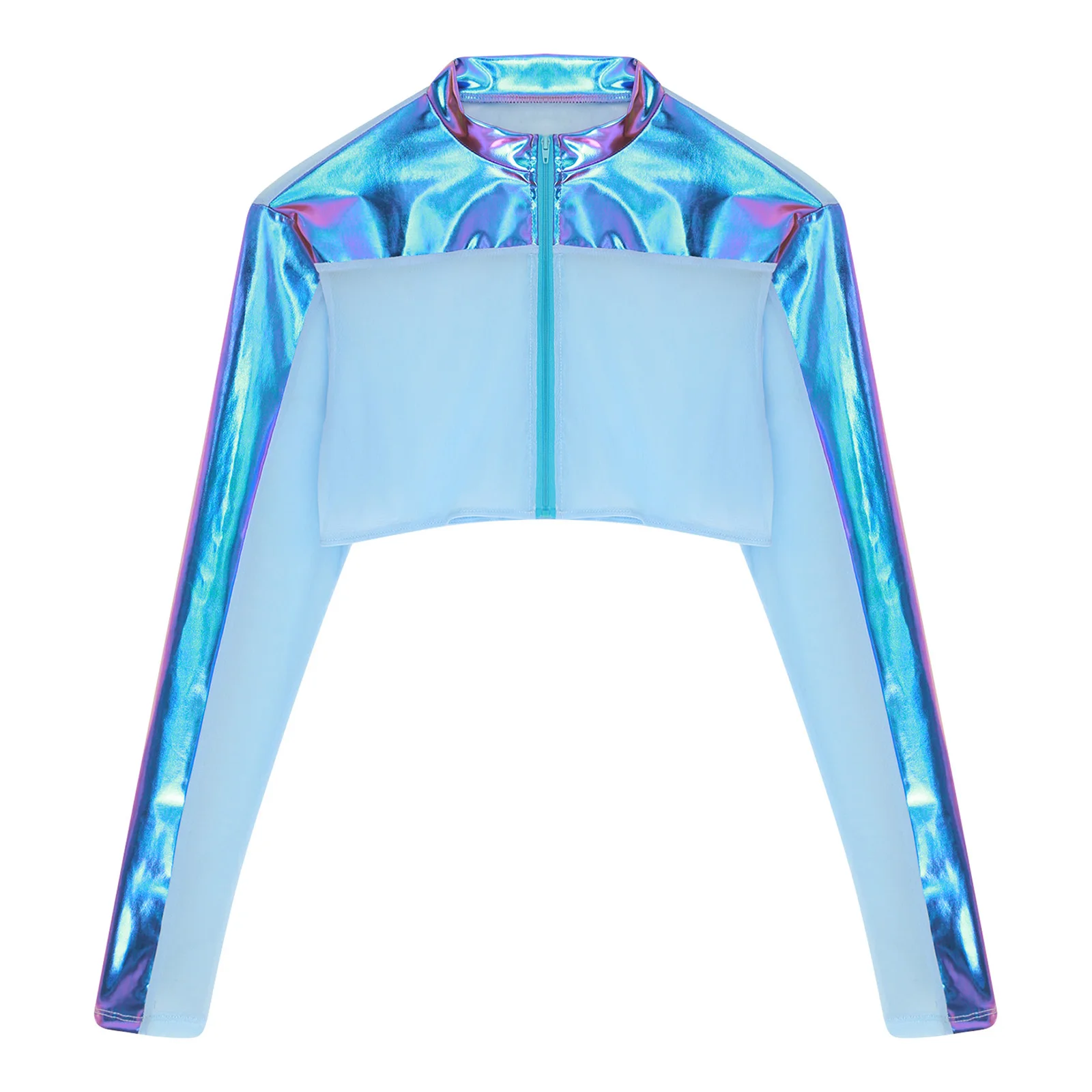 Mezze top trasparenti alla moda da uomo Top sportivi da allenamento in rete trasparente traspirante estiva Top metallizzato lucido per allenamento in palestra Fitness