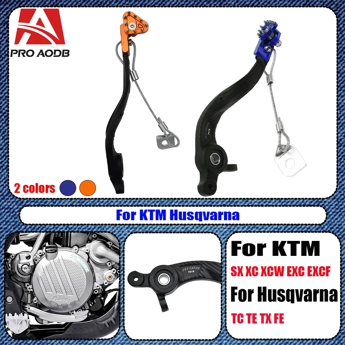 

Motorcycle CNC Footbrake Lever Brake Pedal For KTM SX XCW EXC EXCF XC 250 300 350 500 Husqvarna TC TE TX FE 125 150 250 300 350