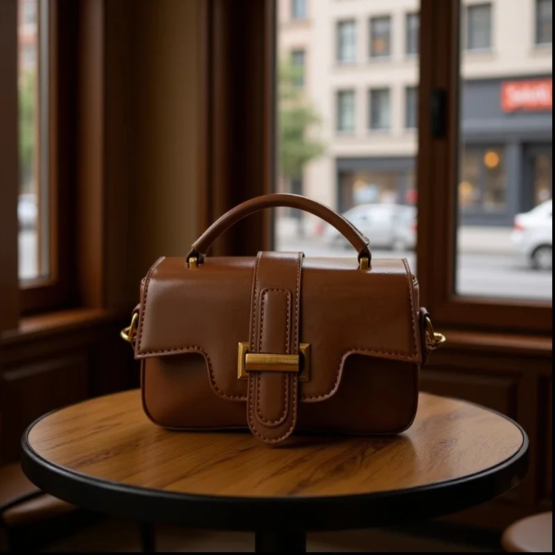 

Роскошная квадратная сумка 2025 года, минималистичный кошелек на плечо для женщин, модная сумка-тоут с верхней ручкой, универсальная сумка «день-ночь», шикарная сумка через плечо