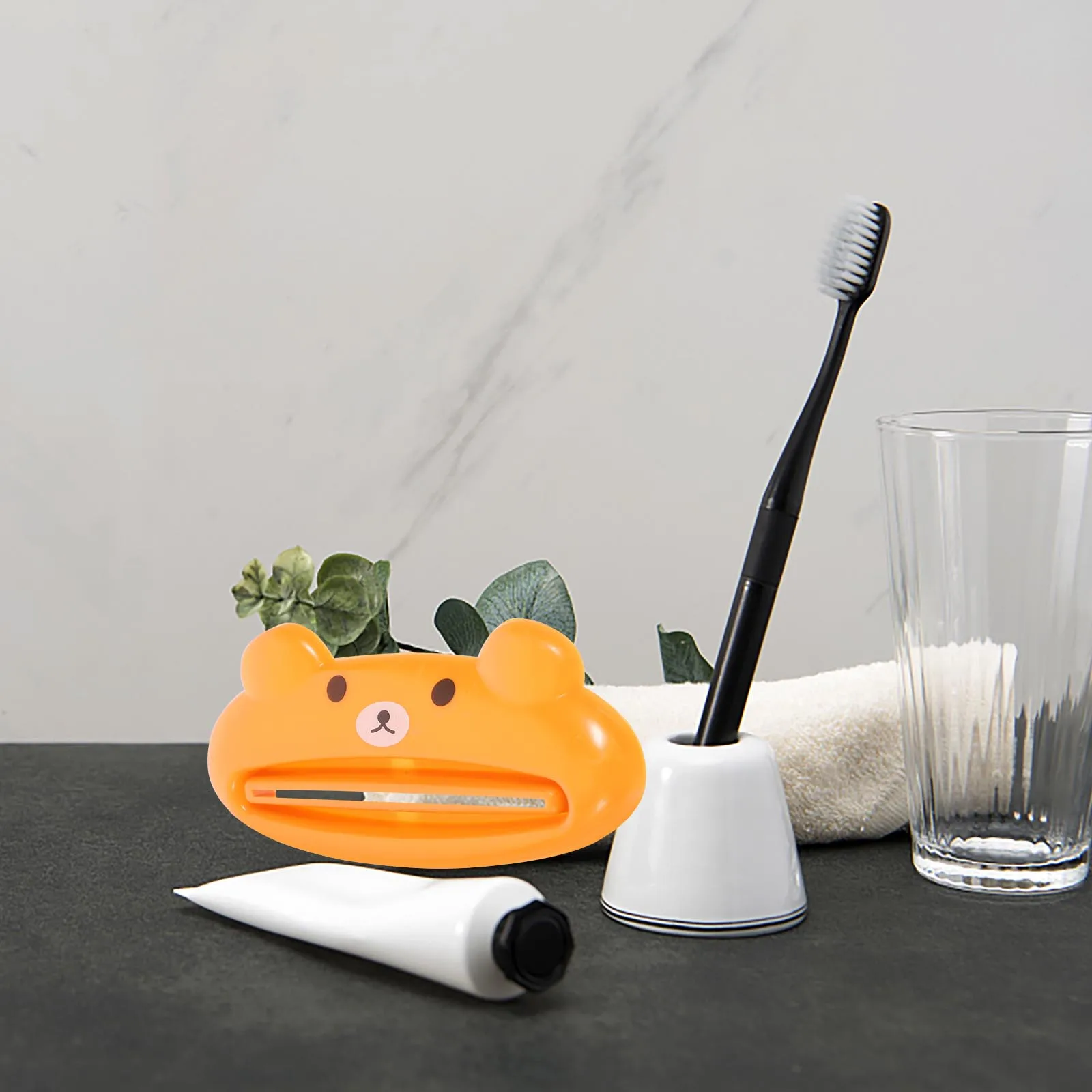 

5pcs Toothpaste Tube Squeezer Cartoon Animal Dispenser Bathroom Accessories Reusable Fits Creams Lotions Gels