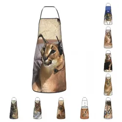 Big Floppa Gaming Meme Apron Women Men Unisex Bib Funny Caracal Cat Kitchen Cooking Tablier Cuisine Chef Gardening