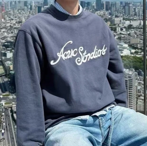 

Модная уличная одежда, топ унисекс, новая хлопковая женская футболка с длинным рукавом, свободная посадка с вышивкой и надписью, удобная повседневная футболка для мужчин