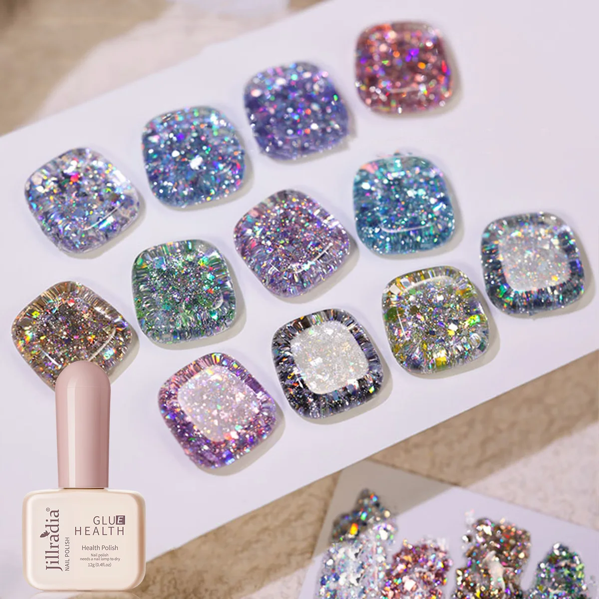 12Ml Diamant Starlight Gel Nagellak Kleur Glitter Gel Vernis Met Glitters Semi-Permanente Nagellak Manicure Producten