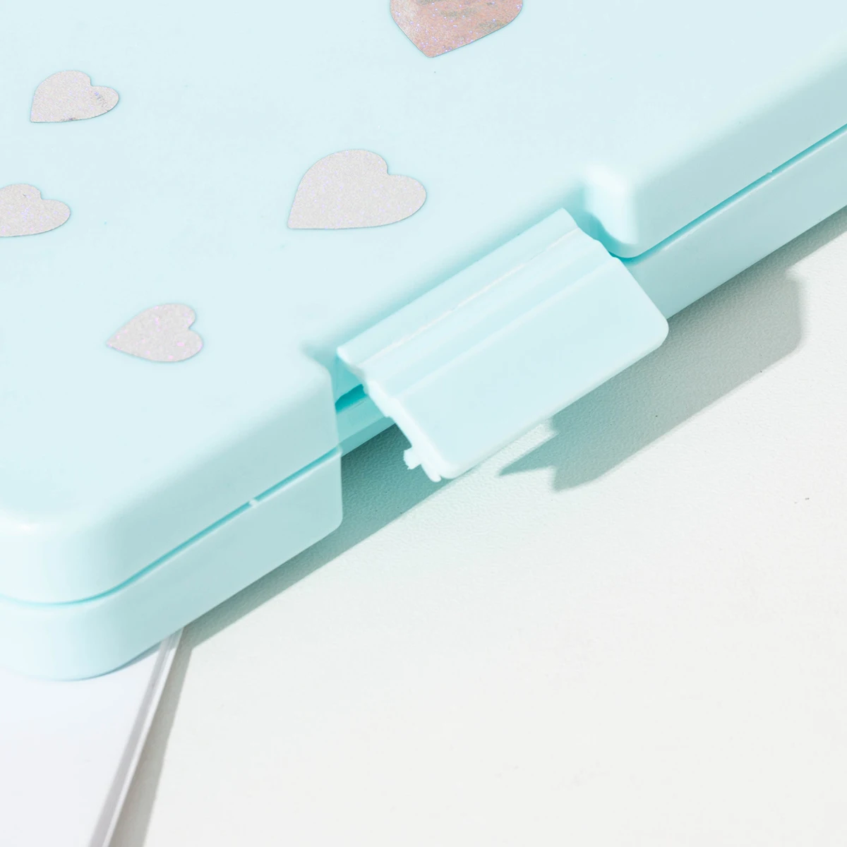 Document Storage Box, Household Certificate Cosmetics Bag, Family A4 File, Transparent File Box, Information Box, Free Heart Sticker