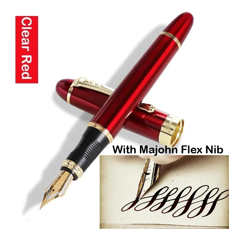 JINHAO X450 Füllfederhalter mit Majohn Flex Nib Kalligraphie-Stift, Metallstifte zum Schreiben, für Schule, Bürobedarf, Schreibwaren – Detail 15