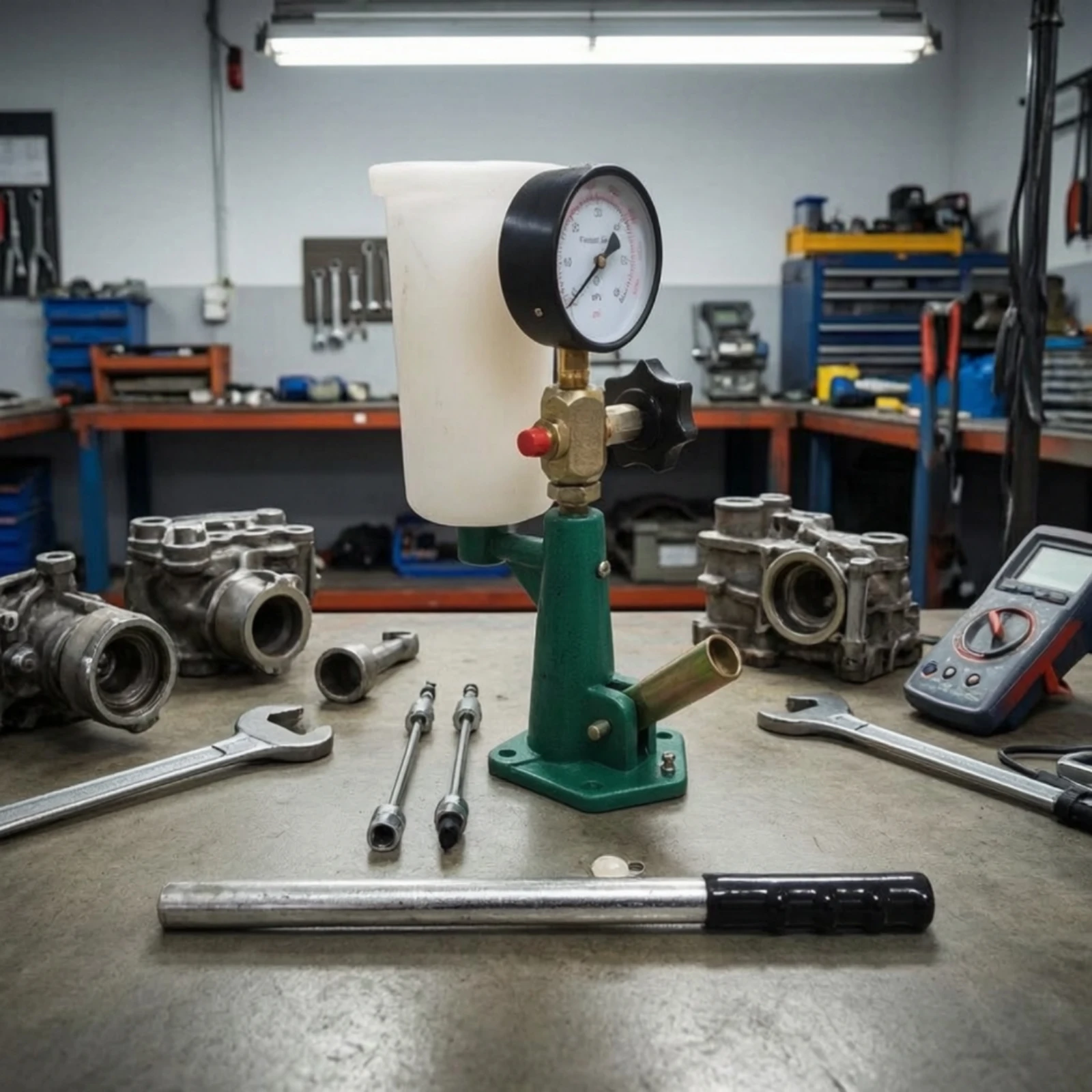 Tools In Mechanic Workshop - 연료 인젝터 압력 테스터 수동 연료