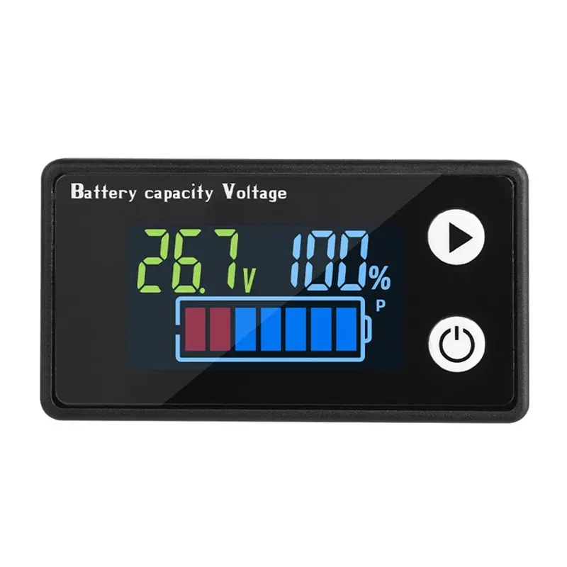 

Цифровой вольтметр A92Z с цветным ЖК-экраном, двухпроводной, 9-100В, измеритель напряжения батареи, цифровой дисплей