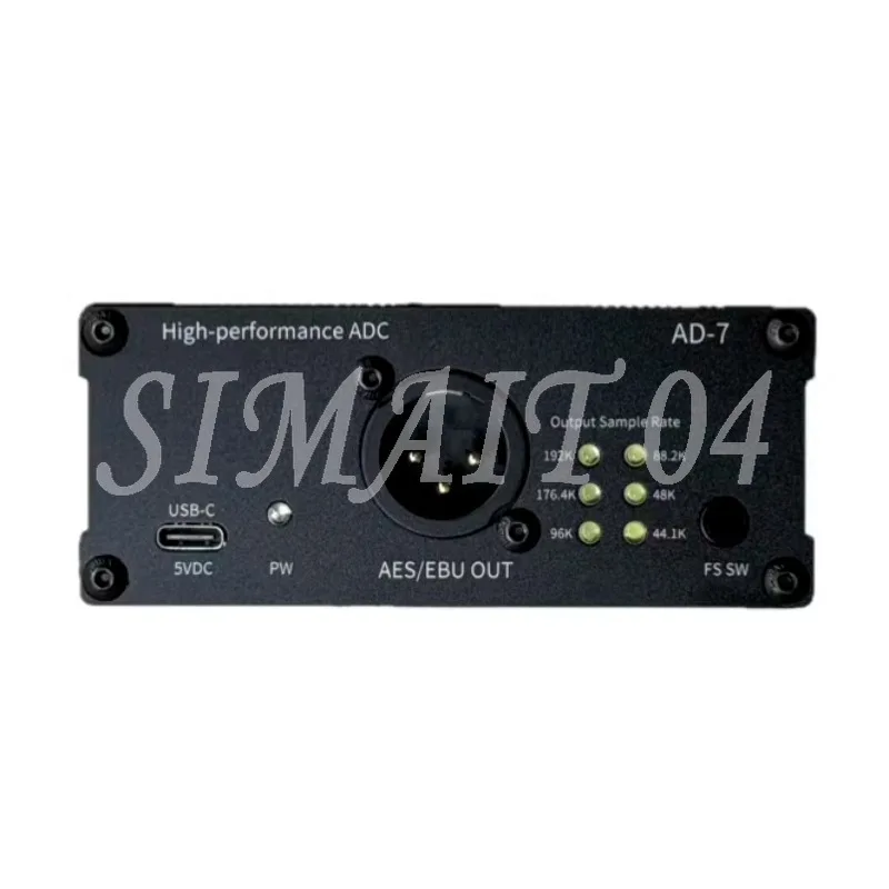 AES/EBU Analog To Digital Audio Converter Digital Audio Encoder Balanced Stereo Output 24 Bit 192K