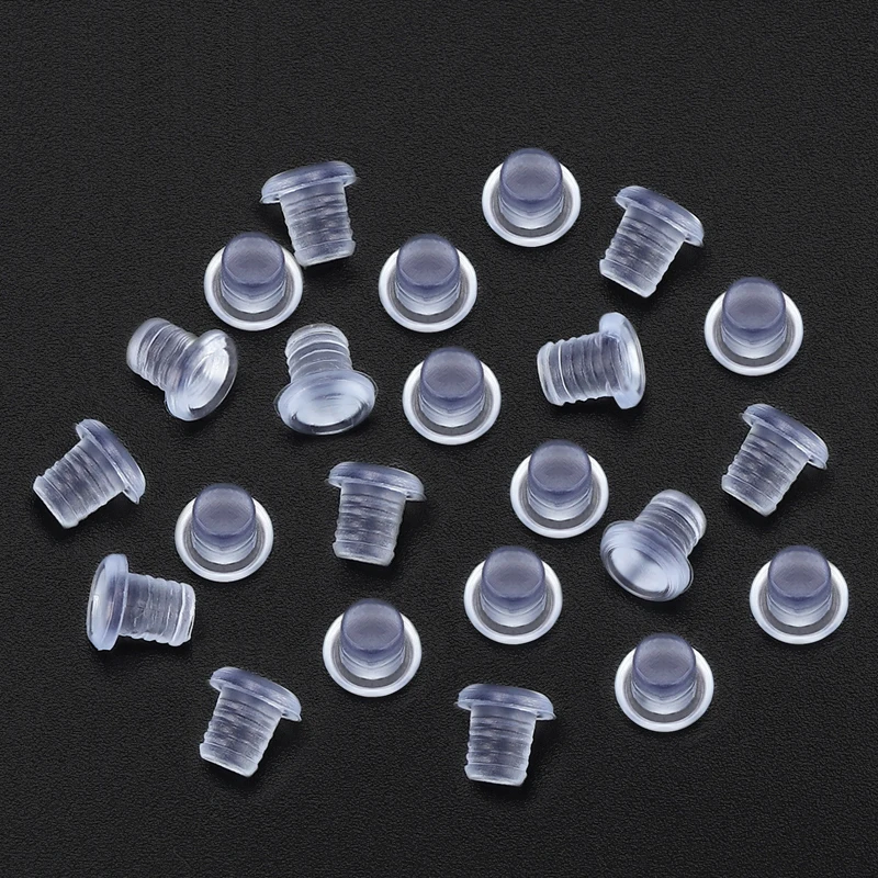 100 قطعة جزءا لا يتجزأ من المطاط المضاد للتصادم الجسيمات المطاطية شفافة عازل للصوت وسادة عازلة للصوت الجسيمات لينة وسادة مطاطية ثقب التوصيل