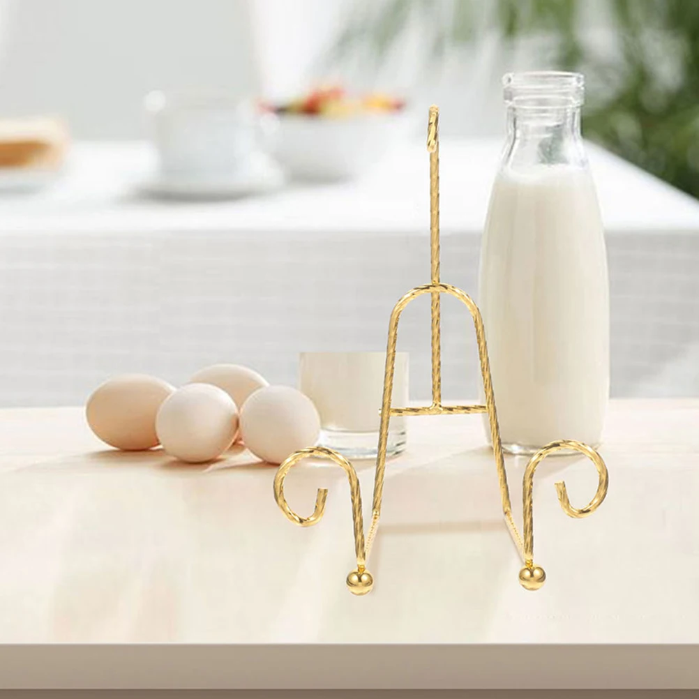 

2pcs Coffee Cup Holder For Countertop Mug Rack Elegant Tea Cup Stand Desktop Organizer Plated Hollow Metal