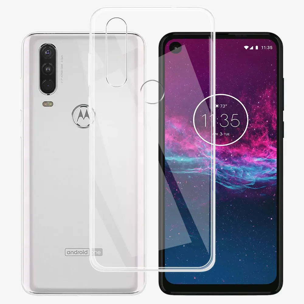 For Moto One Action Case Clear Silicone Soft TPU Phone Case For Moto One Macro Clear Coque For Motorola Moto P40 Power Fundas