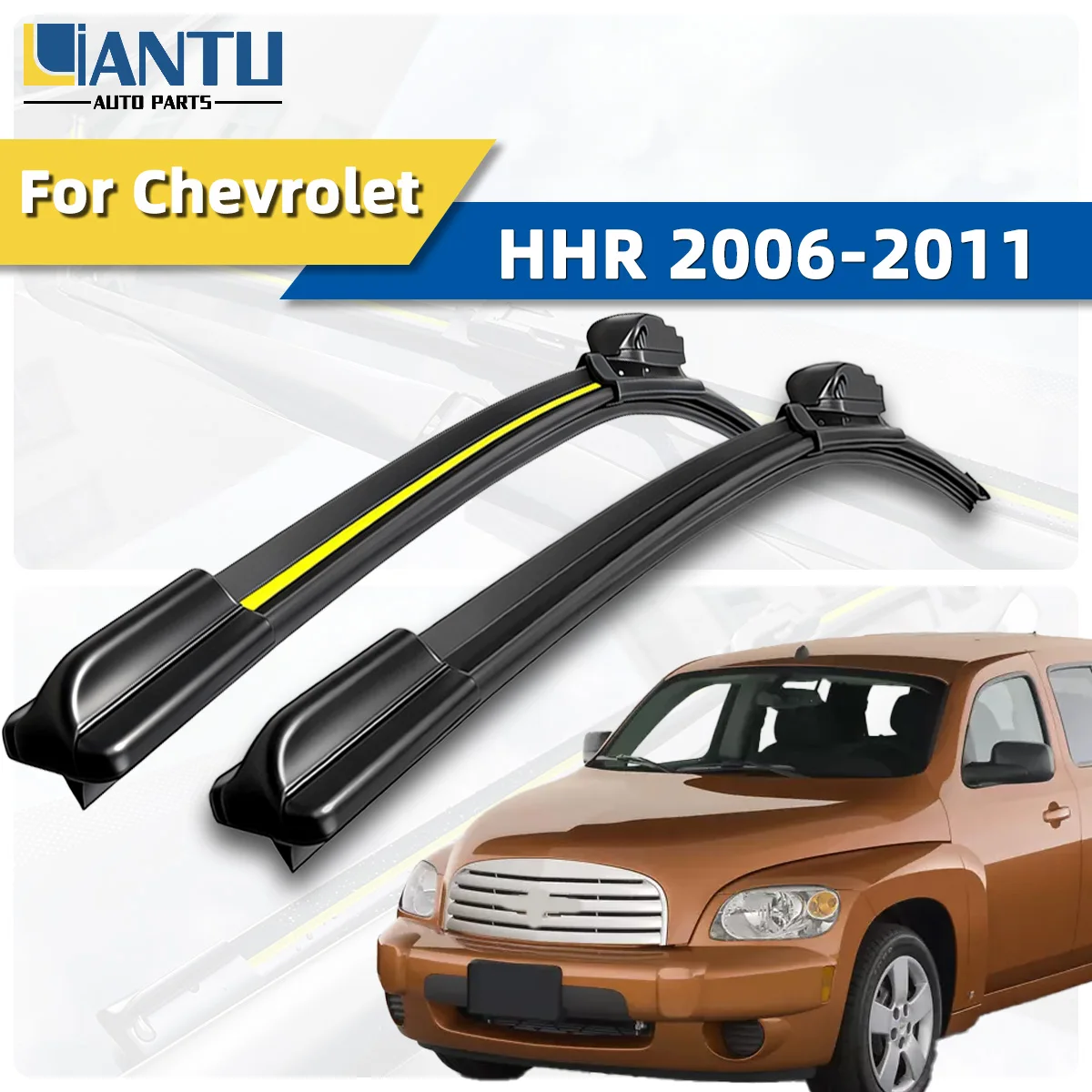 2 Escobillas Limpiaparabrisas Delanteras Compatibles con Chevrolet HHR 2006-2011, Duraderas, de Alta Calidad, Accesorios para Auto, Silenciosas, 2007