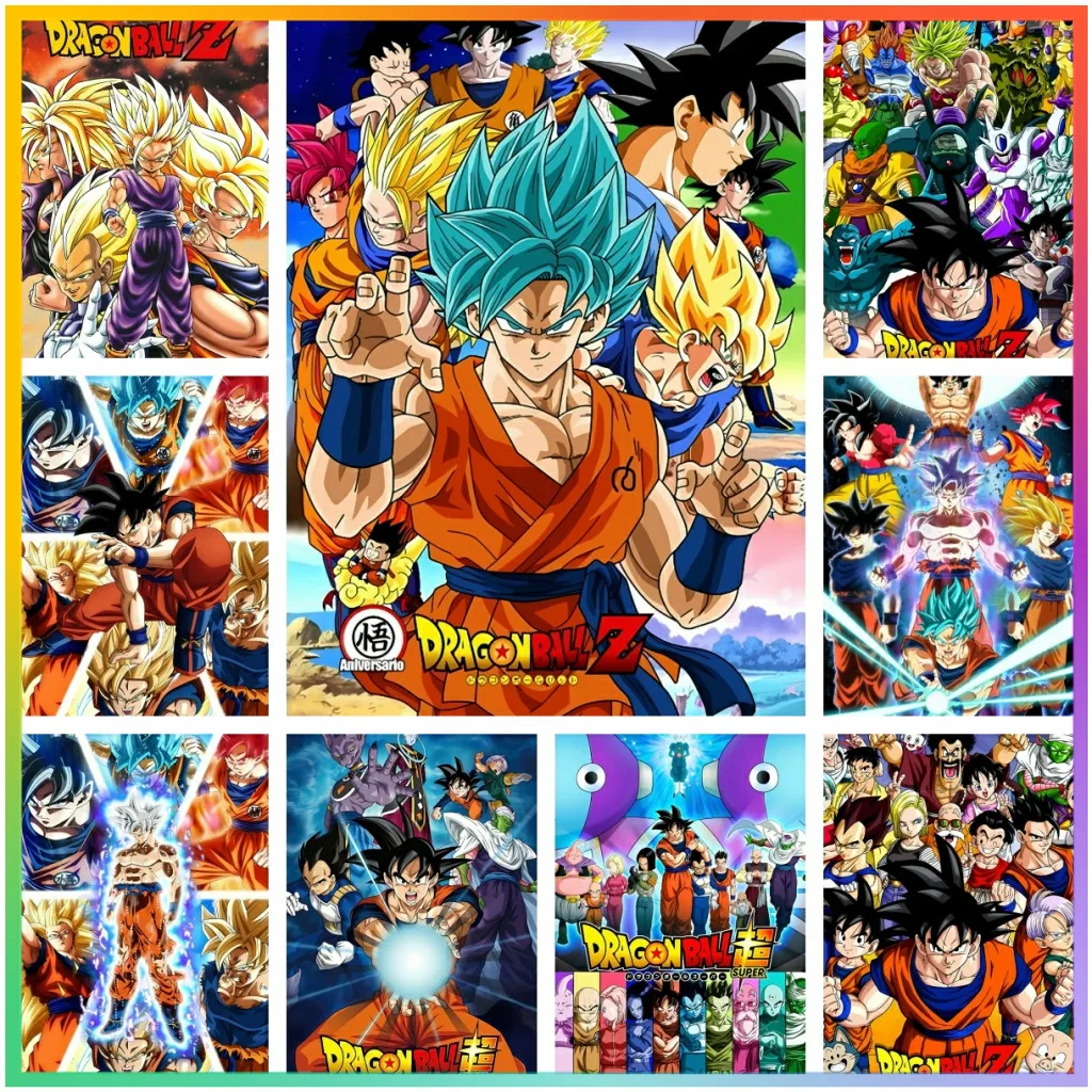 Anime D-DRAGON Cool B-BALL Son Goku pittura diamante artigianato punto croce Puzzle immagini 5D fai da te arte mosaico decorazione della casa nuovo N