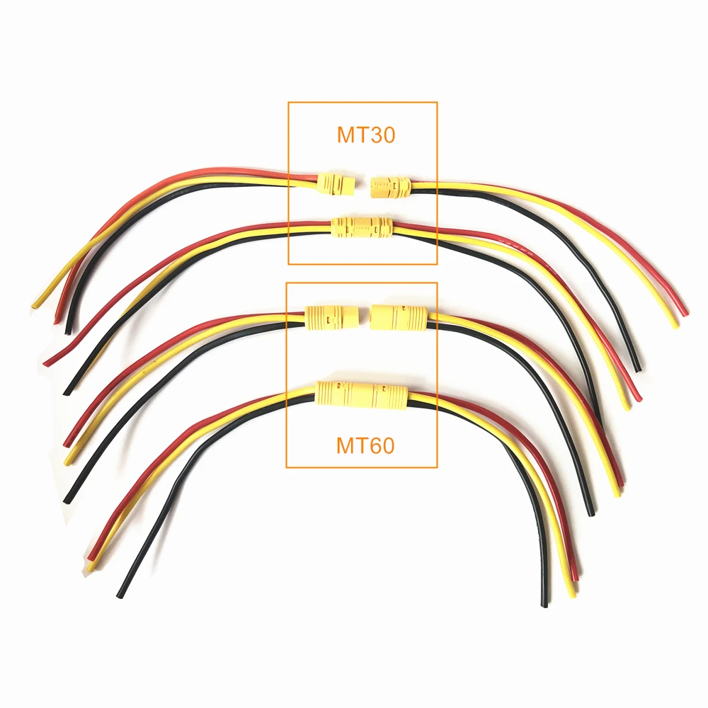 MR30 MT30 MT60 Connector Plug Socket Cable Wire Female Male 3 Pins for Drone Helicopter Li Lithium Ion Battery Amass