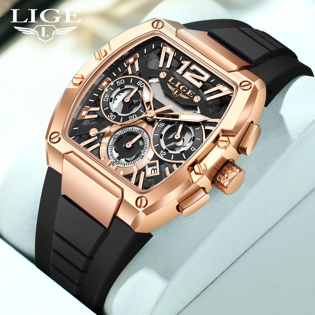 

LIGE 2026 TOP mens wristwatch Fashion Sport Waterproof male watch Quartz Luminous Chronograph military watches men reloj hommes