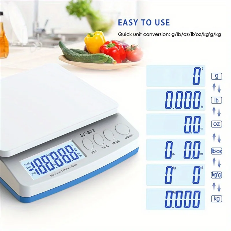 N02R-SF803 Electronic 30Kg/1G Kitchen Scale Precision Digital Table Scale Catering Use