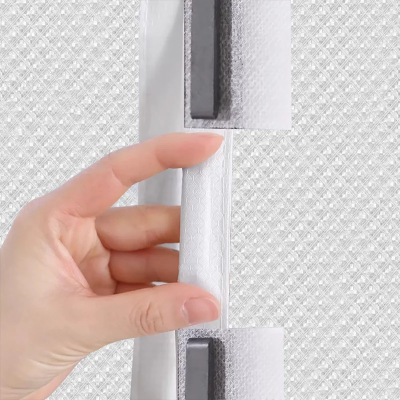 Winter windows without perforations, curtains with magnetic suction, household noise reduction, winter warmth and windproof