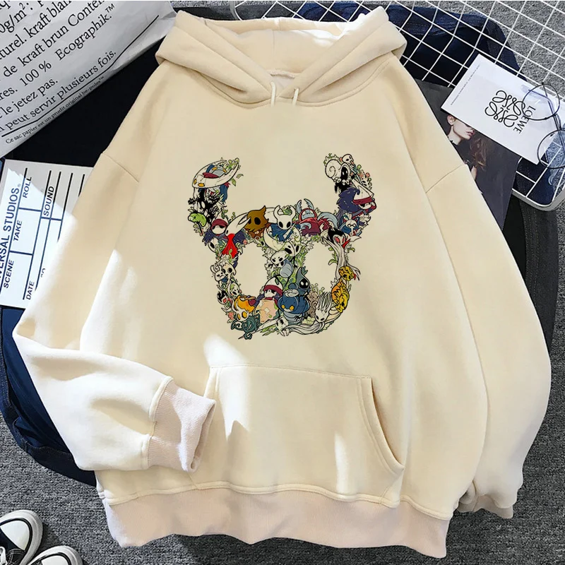 Hollow Knight hoodies men Korea Ulzzang grunge y2k aesthetic male pullover hoddies graphic streetwear