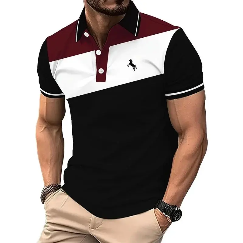 

2026 Men's Summer New Hot-selling Trendy Polo Shirts, Fashionable Casual Business and Social Polo Shirts, Men's T-shirts