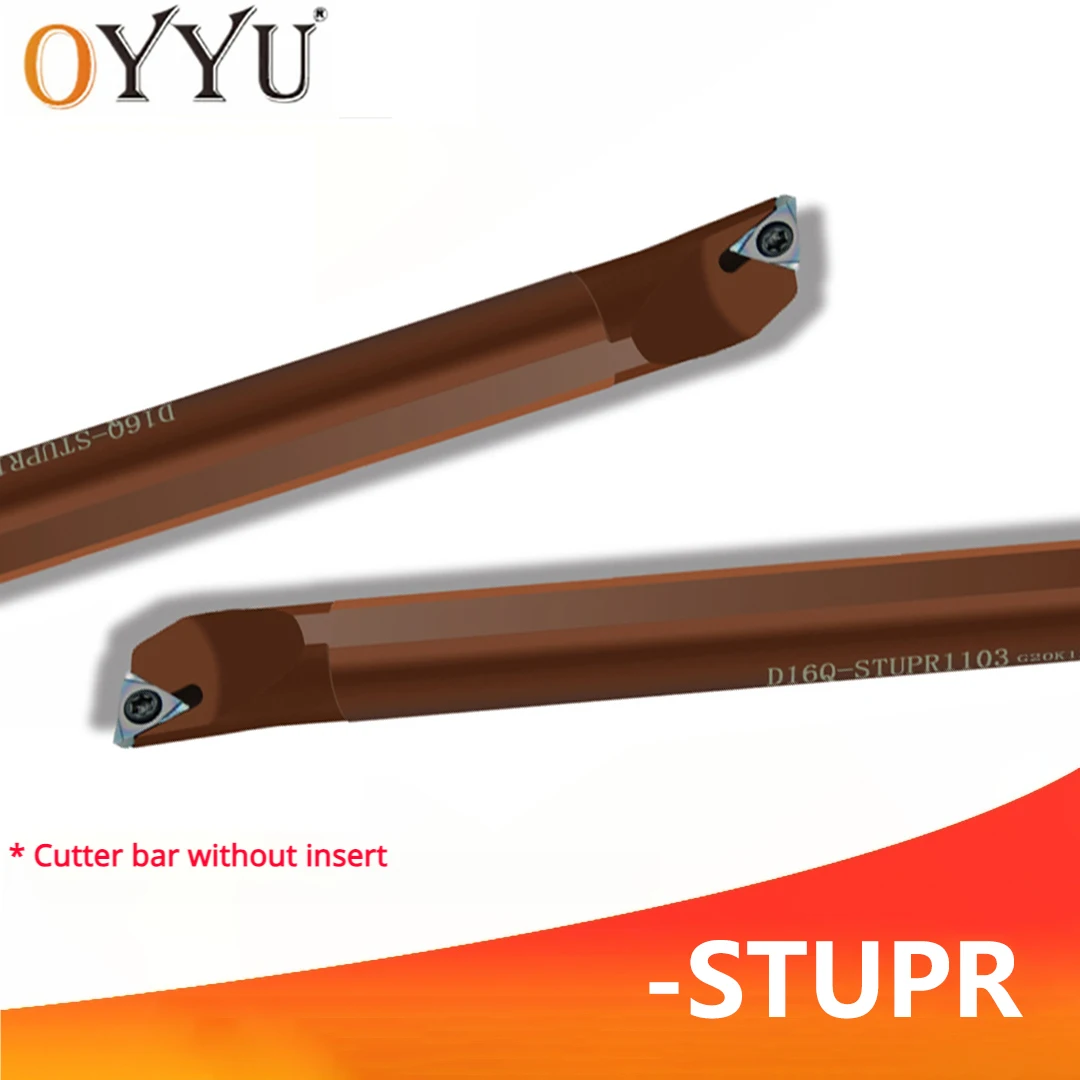 

OYYU 1 шт., внутренний держатель инструментов из пружинной стали, расточная оправка с ЧПУ, хвостовик STUPR D08K D10K D12M D14N D16Q D20R STUPR09 STUPR11