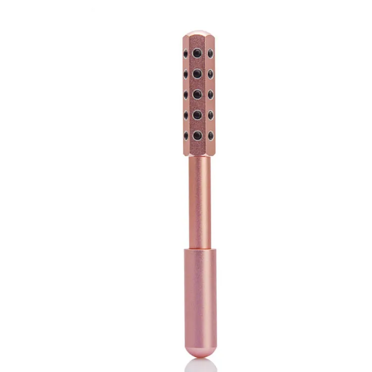 Hot Sell Handheld Micro Anti-aging Rose Gold Germanium Face Beauty Roller