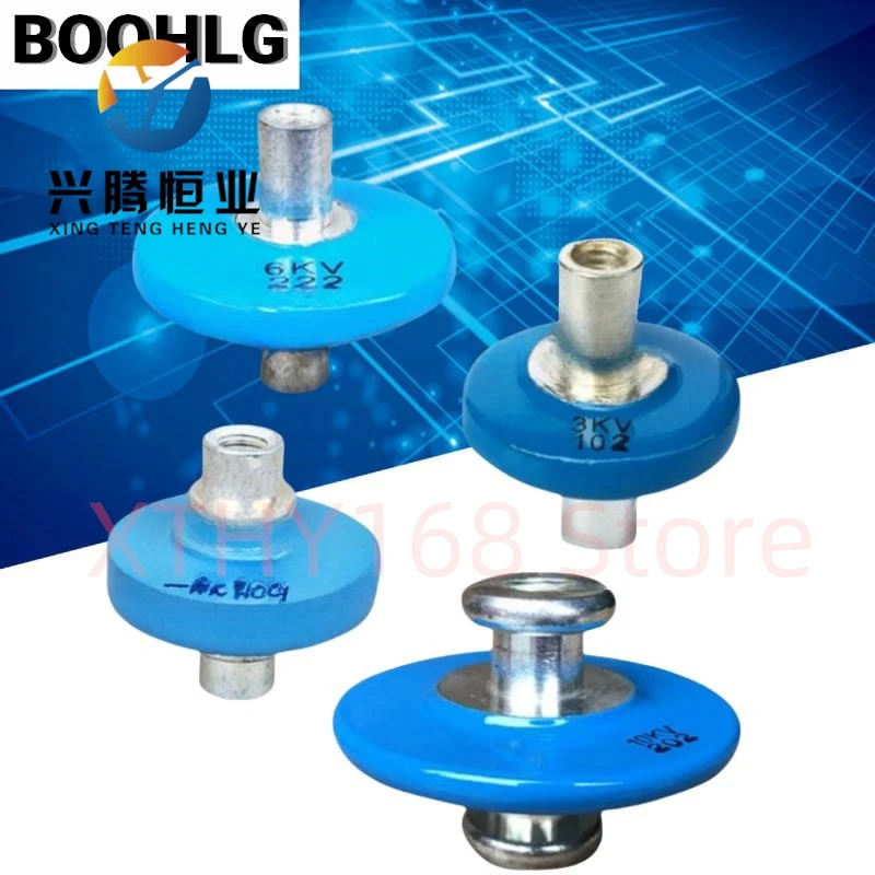 1PCS 102 3KV 202 10KV 1n0m 1000PF high-frequency machine spark filter button high-voltage ceramic dielectric capacitor
