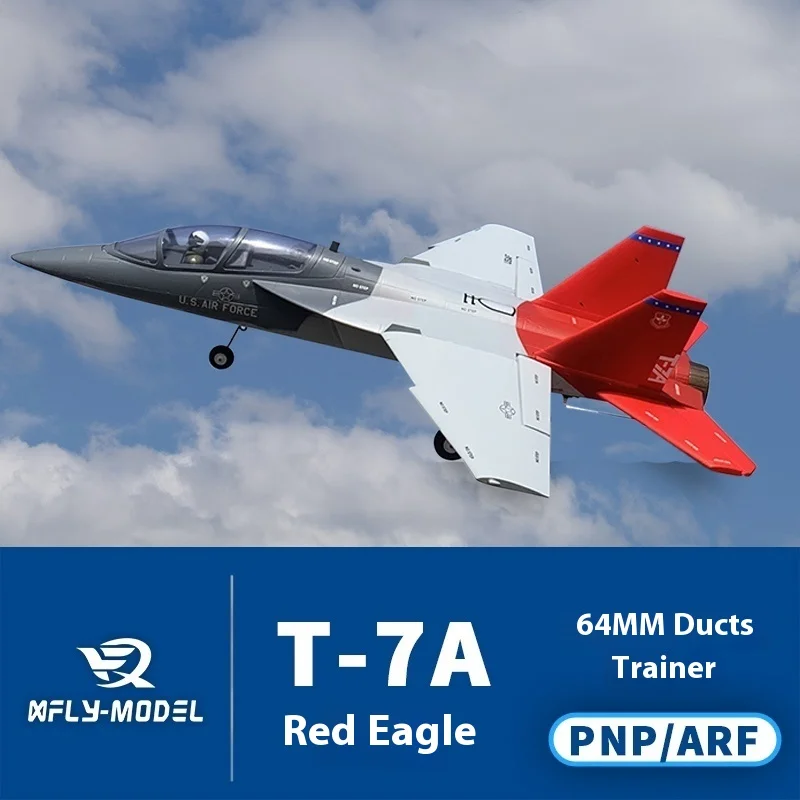 

Xfly Model 64mm T-7a Red Hawk Trainer PNP KIT Electric Culvert Model Airplane 40a Esc 4s Brushless Motor Precision Servo Control
