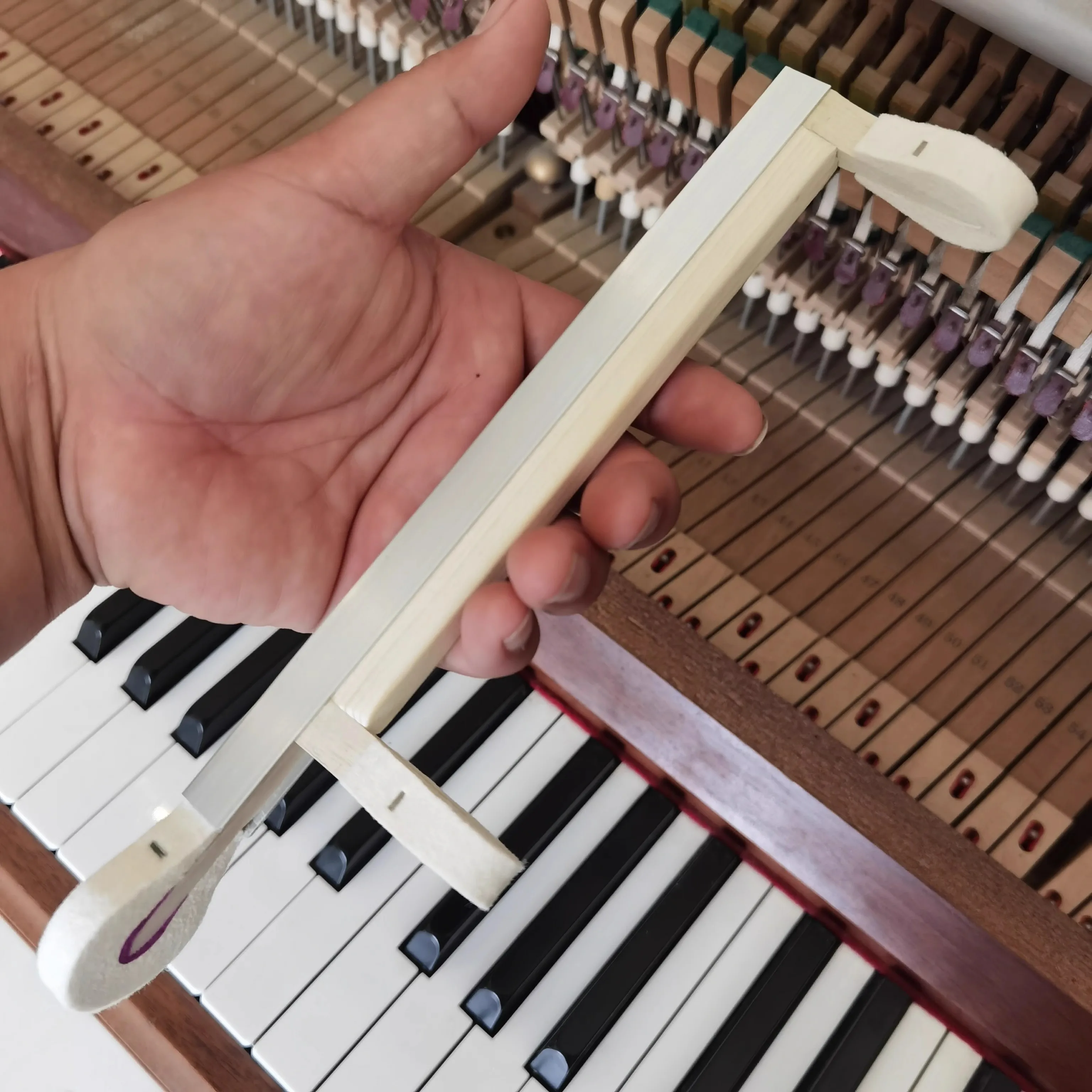 Piano key tapping hammer octave span/fast piano tuning repair tool