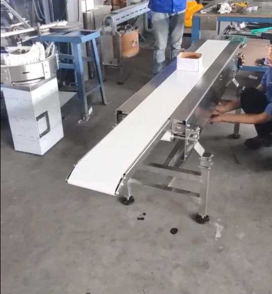 

Retractable food grade pu belt conveyor