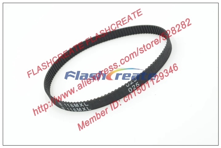 10pcs B116 MXL Timing Belt Teeth 116 Width 6.35mm Length 235.712mm B116MXL Rubber Closed-Loop Synchronous Belt Fit MXL Pulley