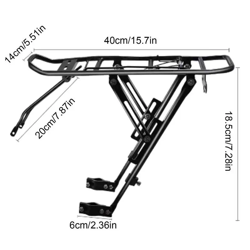Велосипедная задняя стойка, велосипедный багажник для путешествий, багажник из алюминиевого сплава, велосипедная стойка, быстросъемный багажник для езды на открытом воздухе