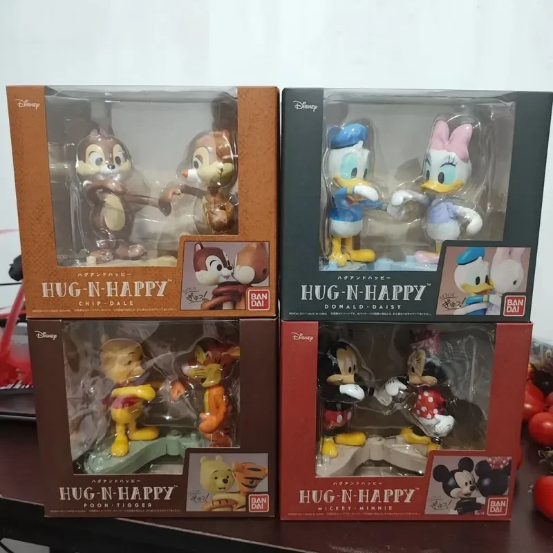 New Disney Happy Hug Series Mickey And Minnie Winnie And Tiggo Donald Duck And Daisy Chip And Dale  Doll Models Children'S Toys