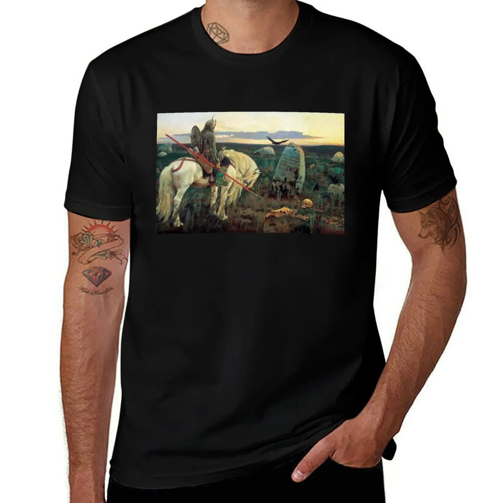 

T-Shirt Knight the by designer shirts shirts man for at t Vasnetsov graphic Crossroads, tees Viktor t
