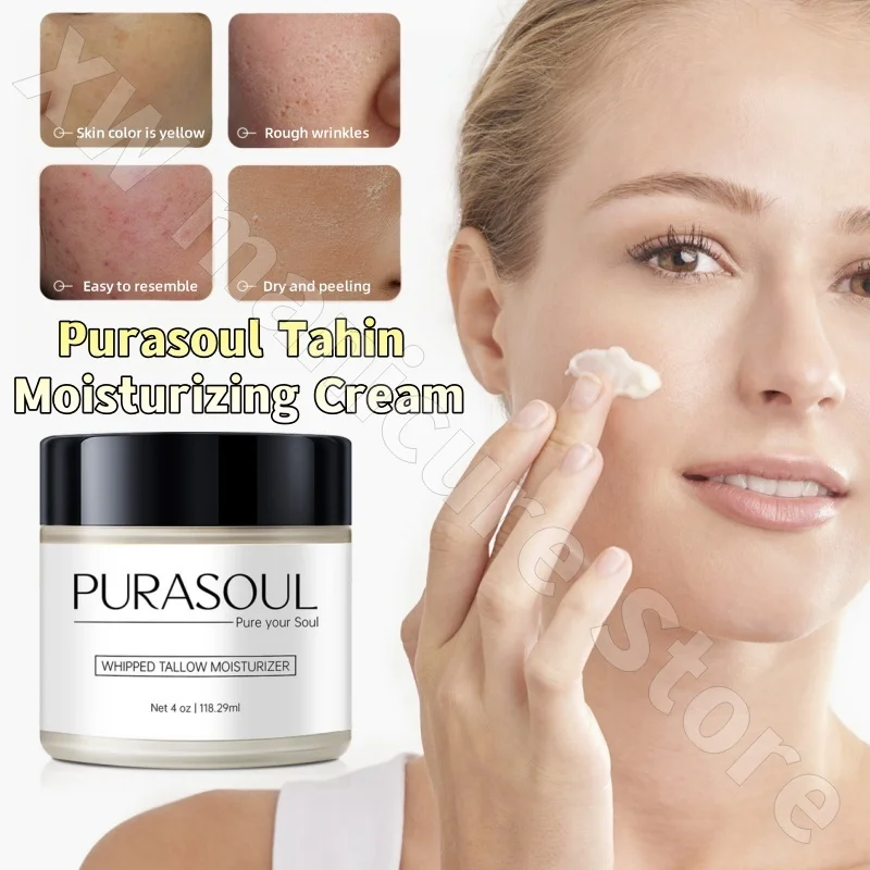 

Purasoul Whipped Tallow Moisturizer Smoothing and Firming Skin Cream Improves Dryness Sensitive Roughness 118.29ml