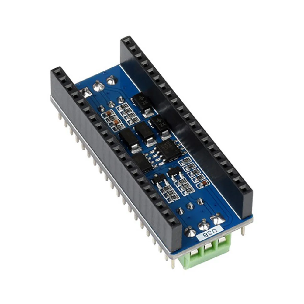 -A43I Pico-2CH-RS485, 2-Channel RS485 Module For Raspberry Pi Pico, SP3485 Transceiver, UART To RS485, Standard Pi Pico Header