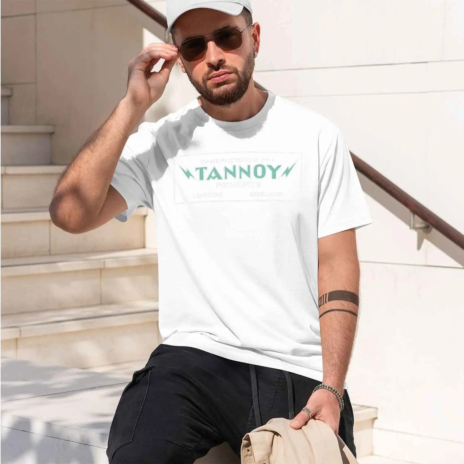 Tannoy Speakers vintage logo ( ink) T-Shirt s summer clothes men out shirt 2026 New Model Men’s Short-sleeve crewneck T-Shirt Cl