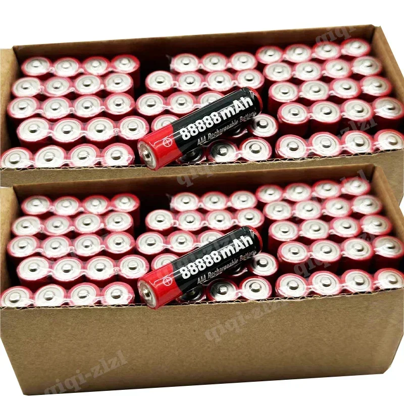 88888 MAh High Capacity AAA Grade Rechargeable Battery, Original 1.5V, Suitable for LED Lights, Toys, MP3, and Other Devices