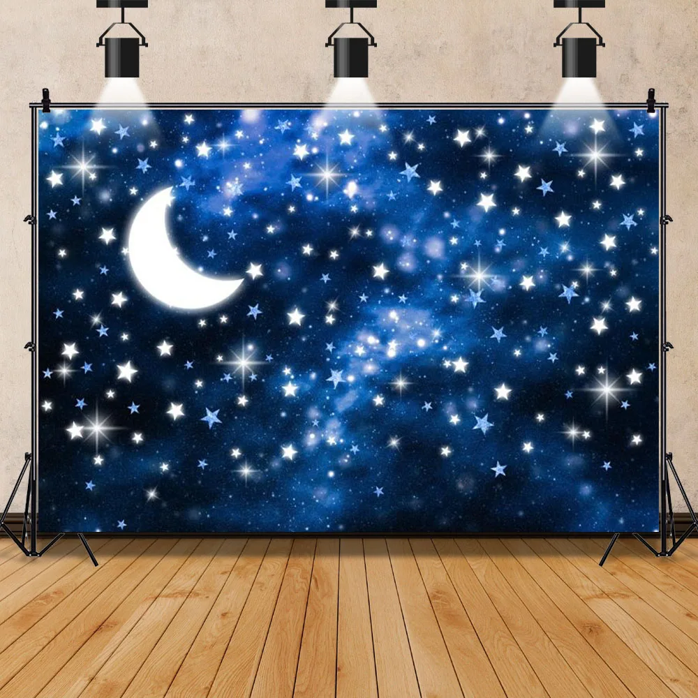 Céu estrelado azul escuro Fotografia Fundo, Galaxy Backdrop, Universo Espaço, Mysterious Nebula Estrelas Retrato, Photo Studio Props