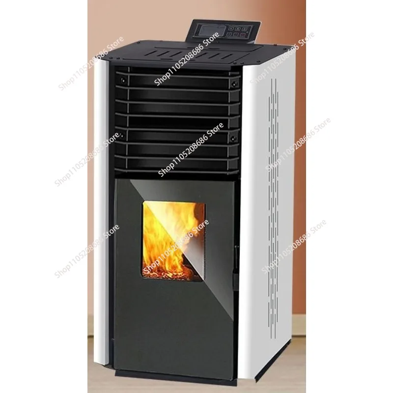 Automatic Modern Indoor Wood Burner Biomass Pellet Stove Central Water Heating Free-standing for Home Fireplaces Fireplace