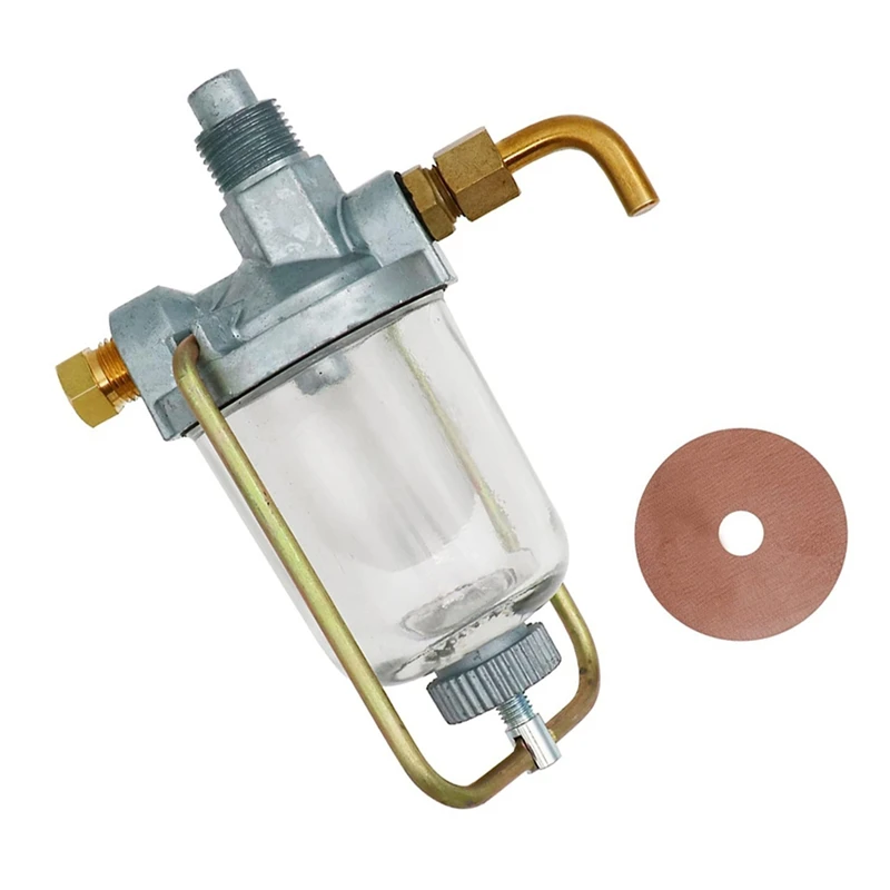 A03F 370832R91 Fuel Filter Sedimentation Bowl Assembly Glass Fuel Settling Cup For IH FARMALL H M 350 400 450 I6 Tractor