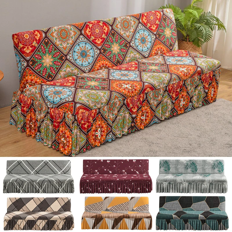 2024 new futon sofa covers spandex sofa bed slipcover for living room sofa towel single slipcovers double seat fully wrapped