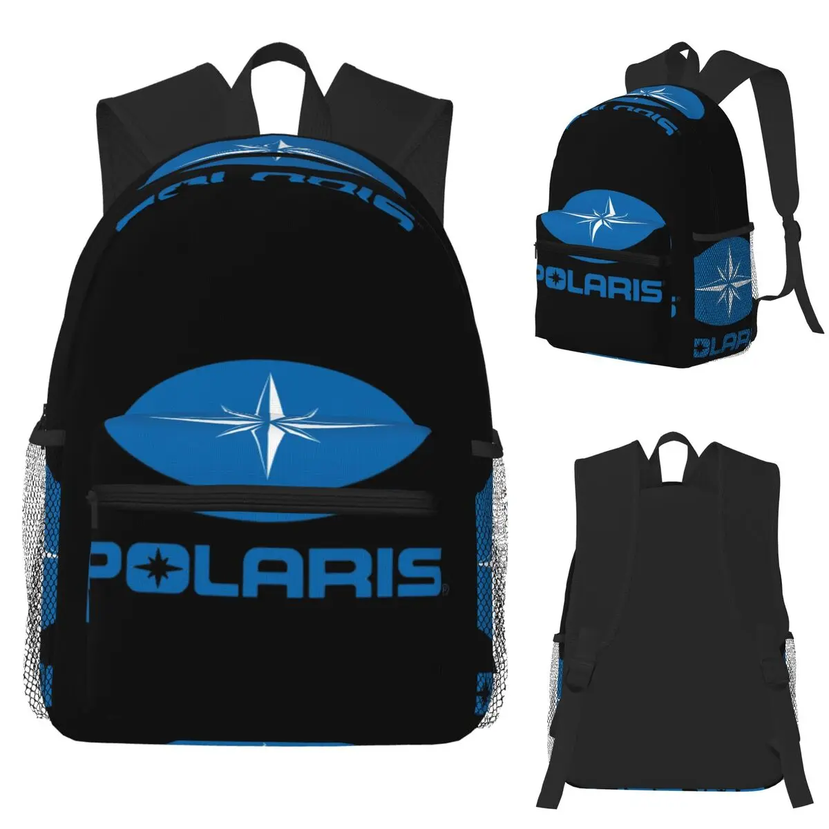 Polaris Logo Student Backpack School Bag Hiking Travel Daypack for Men Women Bookbag Shoulder Bags