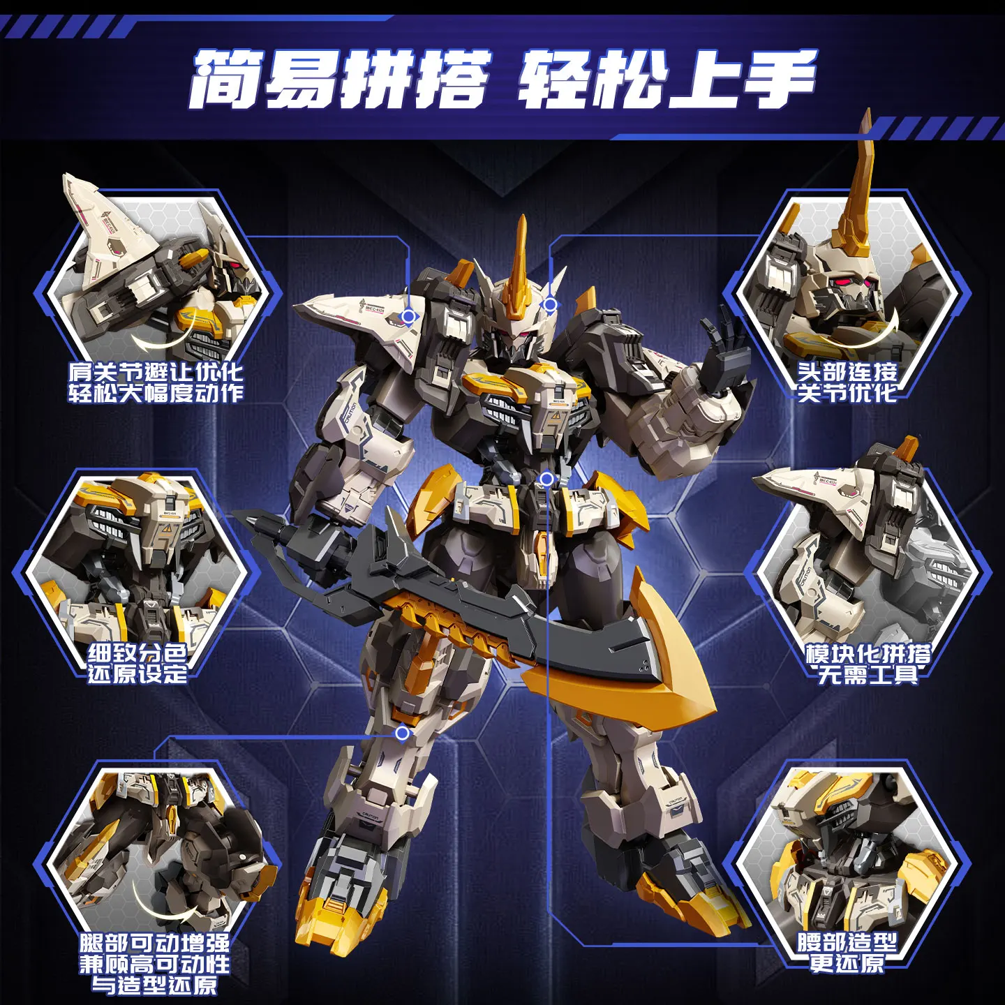 New Product Senbao Ancestor Effect Tianhui Level 1 Gundam Woodman Mech Trendy Play Assembled Model Toy Blind Box Holiday Gift view 5