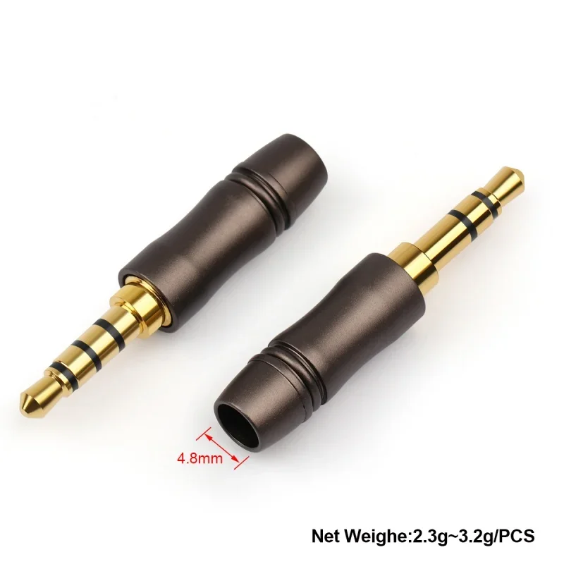 Earphone Soldering Connector 2.5mm 3.5mm Earphone Plugs 2/3/4 Pole Mono Stereo 2.5/3.5Mini Jack Headphone Extended Adapters