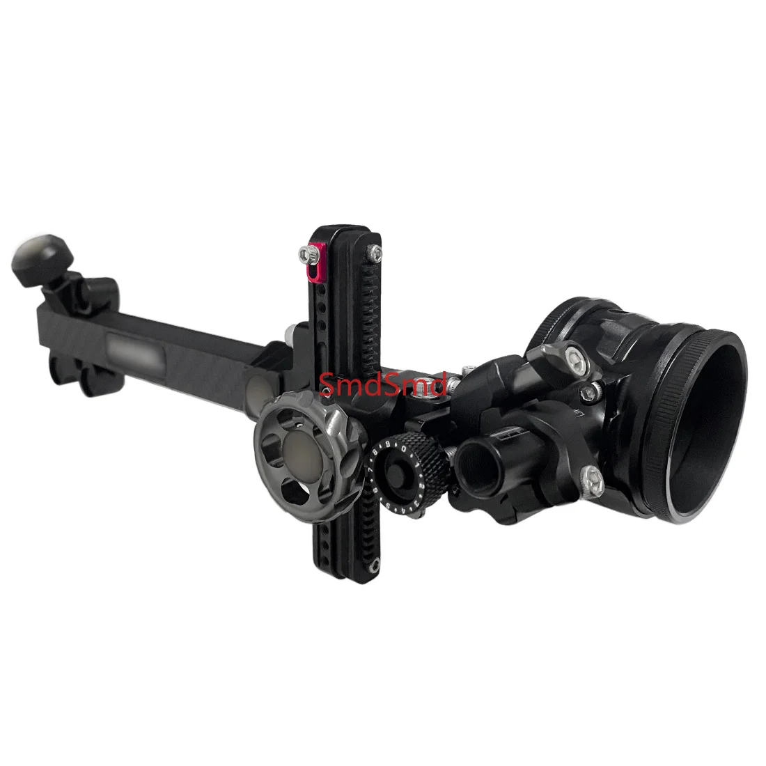 High Accuracy 5 Pin Compound Bow Sight 6 Inch Carbon Fibre Extension Rod Ambidextrous Design For Hunting Shooting Target Archery